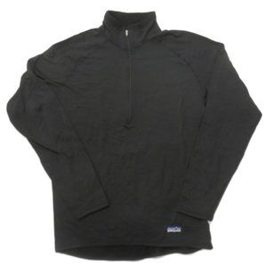 Patagonia R1 Large Pullover 1/2 Zip Black Vintage USA Mens Regulator
